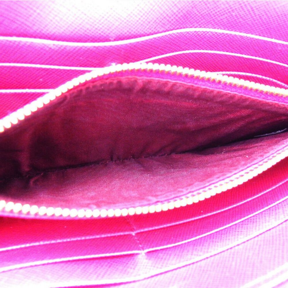 PRADA Purse ribbon pink Safi Arno Leather Auth used T9877 - Picture 6 of 8